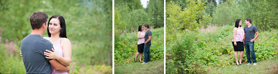 Holly and Scott – Quesnel Engagement Photographer Holly and Scott - Quesnel Engagement Photography with her warmblood horse, Markas and Great Dane, Emma.