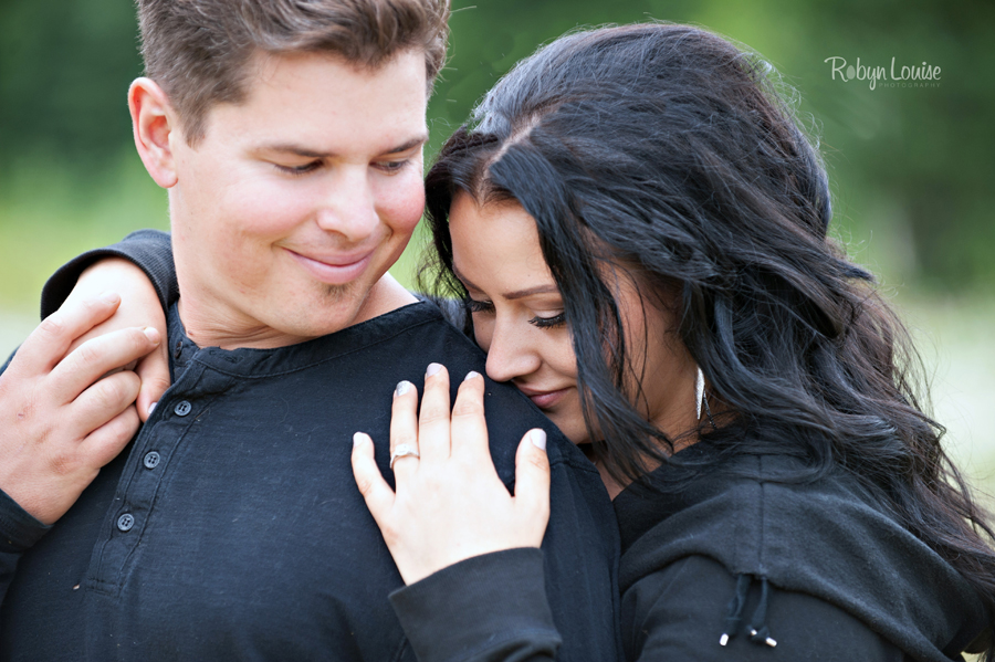 Holly and Scott – Quesnel Engagement Photographer Holly and Scott - Quesnel Engagement Photography with her warmblood horse, Markas and Great Dane, Emma.