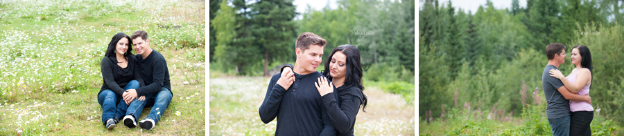 Holly and Scott – Quesnel Engagement Photographer Holly and Scott - Quesnel Engagement Photography with her warmblood horse, Markas and Great Dane, Emma.