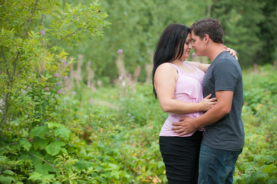 Holly and Scott – Quesnel Engagement Photographer Holly and Scott - Quesnel Engagement Photography with her warmblood horse, Markas and Great Dane, Emma.