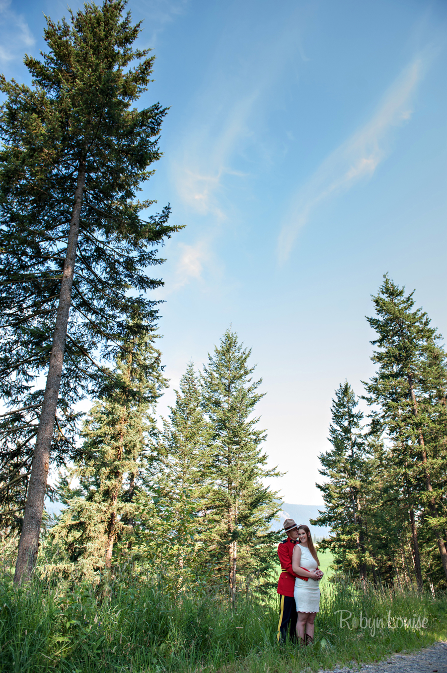 Brandy and Kevan – Quesnel RCMP Engagement Photography Brandy and Kevan - Quesnel Engagement Photography in RCMP Red Serge.