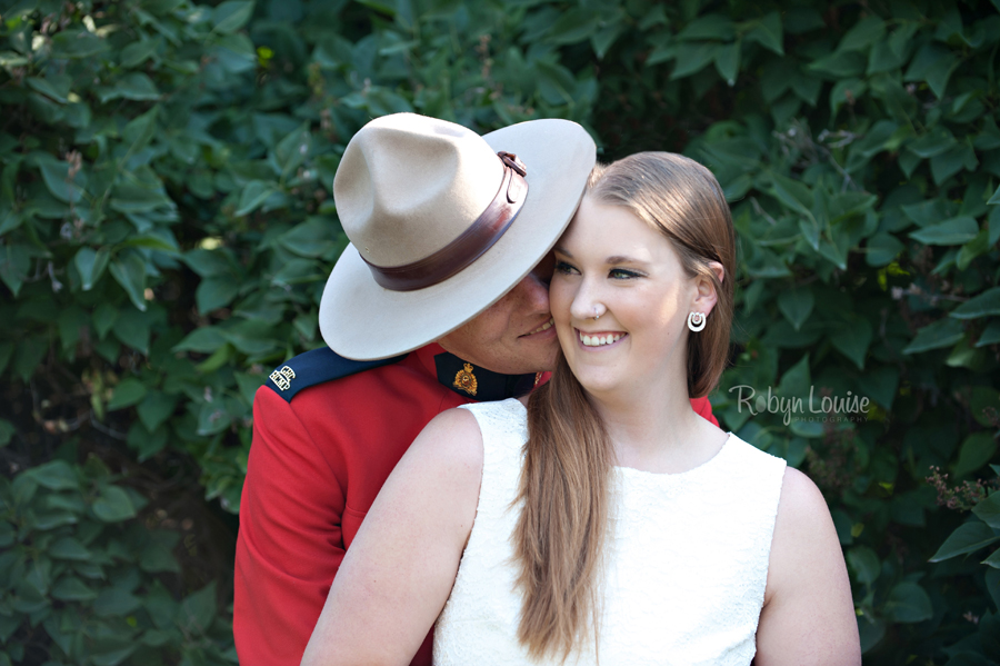 Brandy and Kevan – Quesnel RCMP Engagement Photography Brandy and Kevan - Quesnel Engagement Photography in RCMP Red Serge.