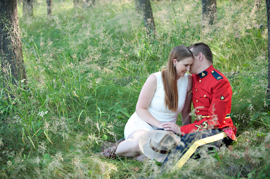 Brandy and Kevan – Quesnel RCMP Engagement Photography Brandy and Kevan - Quesnel Engagement Photography in RCMP Red Serge.