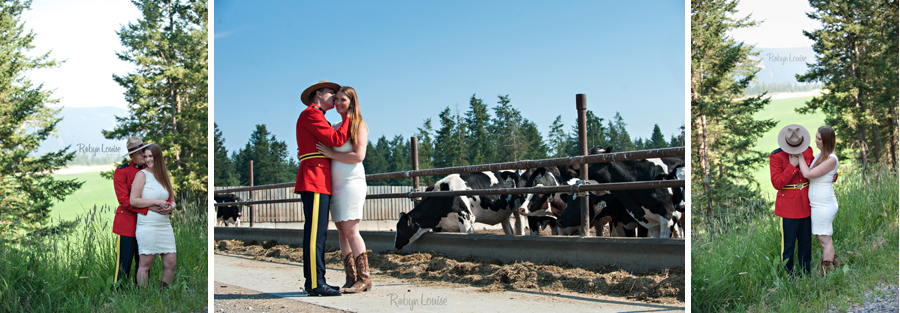 Brandy and Kevan – Quesnel RCMP Engagement Photography Brandy and Kevan - Quesnel Engagement Photography in RCMP Red Serge.