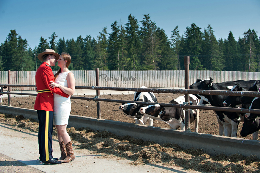 Brandy and Kevan – Quesnel RCMP Engagement Photography Brandy and Kevan - Quesnel Engagement Photography in RCMP Red Serge.