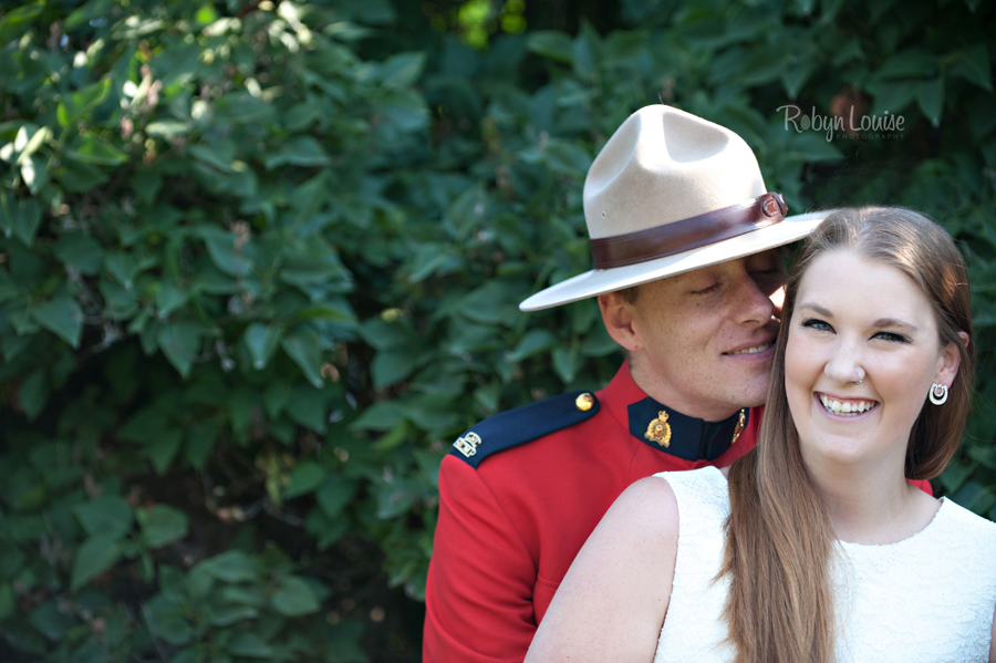 Brandy and Kevan – Quesnel RCMP Engagement Photography Brandy and Kevan - Quesnel Engagement Photography in RCMP Red Serge.